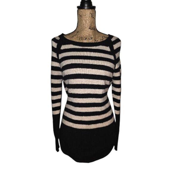 Anthropologie Black and White striped sweater Size Small Women's - Picture 1 of 4